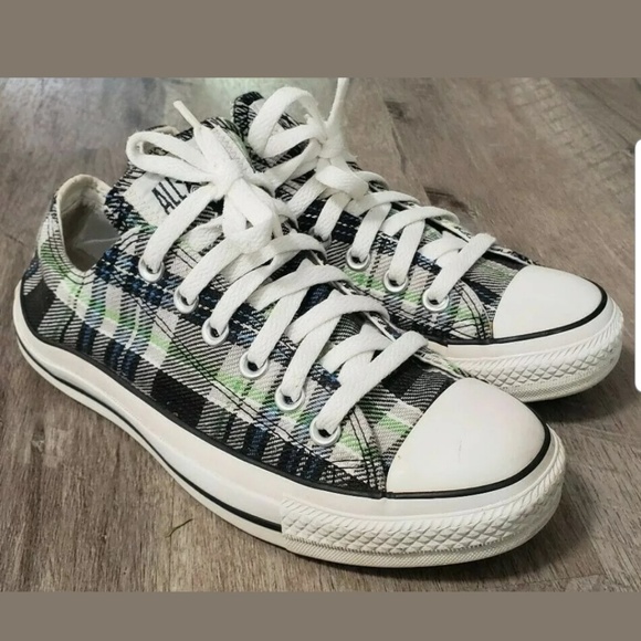 plaid converse womens